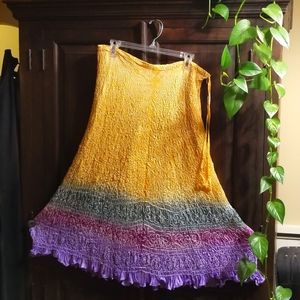 Stunning Multi- colored Skirt by Papillon